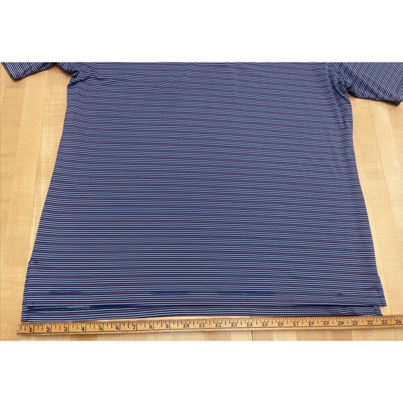 Holderness & Bourne Men’s Golf Shirt Blue Pink Stripe XL - Picture 3 of 11